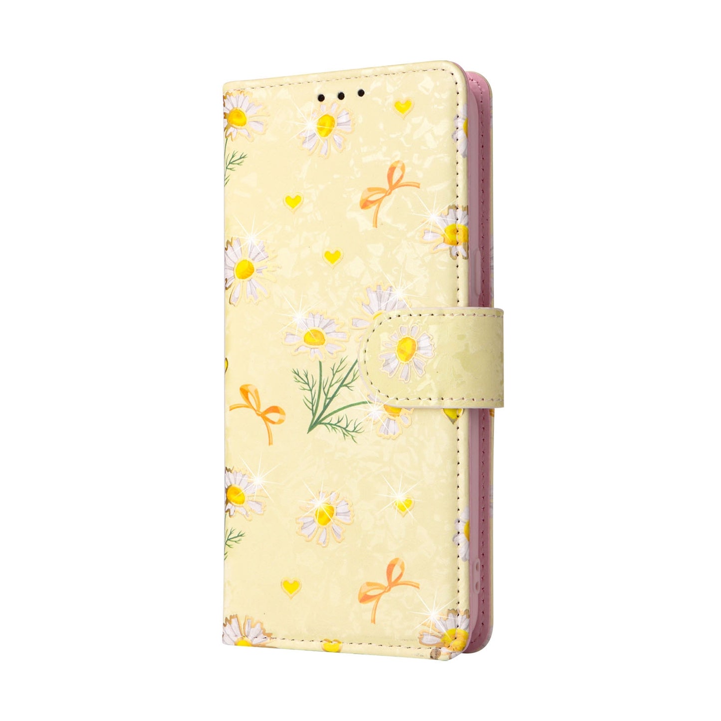 Samsung Galaxy S8 Plus Luxury Bronzing Leather Case - Floral RFID Wallet Cover with Stand & Card Slots