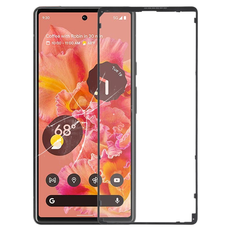 Replacement Front LCD Bezel Frame for Google Pixel 6 - Perfect Fit & Quality Checked, Professional Installation Recommended