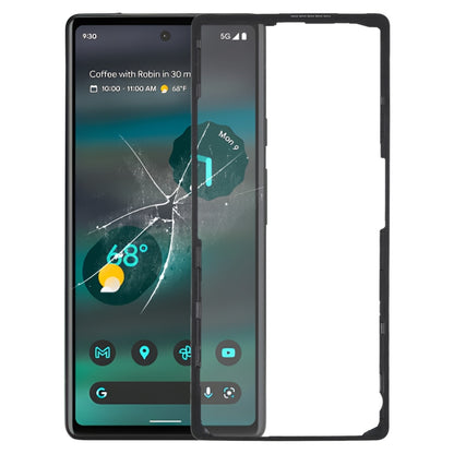 Replacement Front LCD Screen Bezel Frame for Google Pixel 6A - Perfect Fit, Professional Installation Recommended