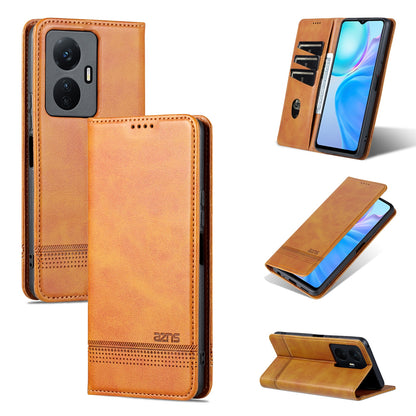 Vivo Y77e/Y77 5G Leather Wallet Case with Card Holder & Magnetic Closure