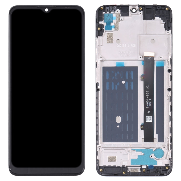 OEM LCD Screen & Digitizer Full Assembly with Frame for ZTE Blade A51 - Replacement Part