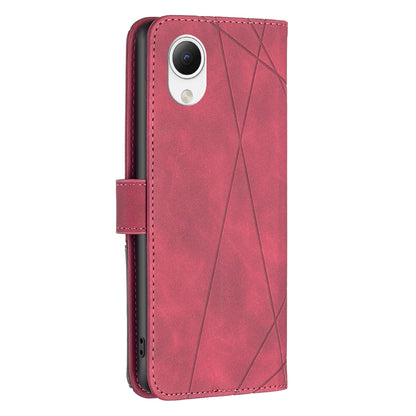 Samsung Galaxy A23e 5G Rhombus Texture Leather Phone Case with Magnetic Buckle and Card Holder