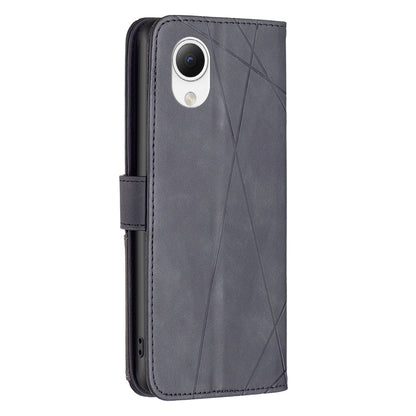 Samsung Galaxy A23e 5G Rhombus Texture Leather Phone Case with Magnetic Buckle and Card Holder