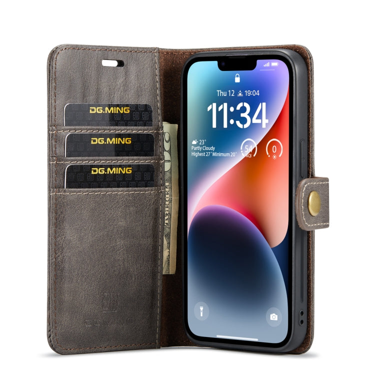 iPhone 14 Plus Leather Wallet Case - Detachable & Magnetic - Card Slots