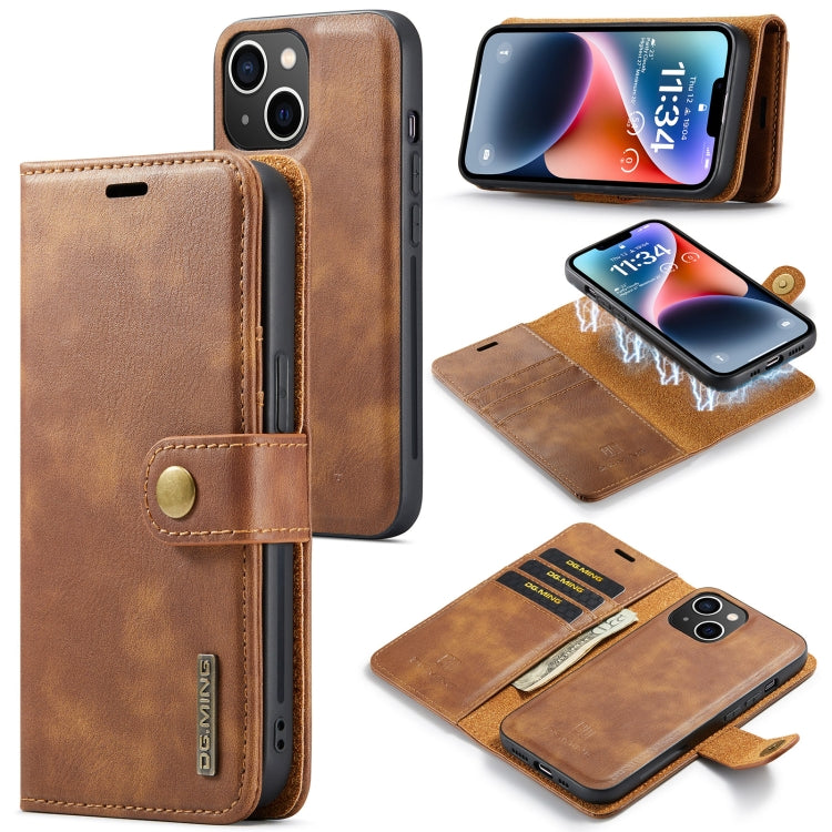 iPhone 14 Plus Leather Wallet Case - Detachable & Magnetic - Card Slots