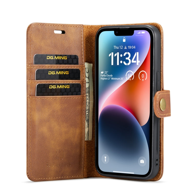 iPhone 14 Plus Leather Wallet Case - Detachable & Magnetic - Card Slots