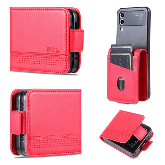 Samsung Galaxy Z Flip4 5G Leather Wallet Case with Card Holder & Magnetic Closure