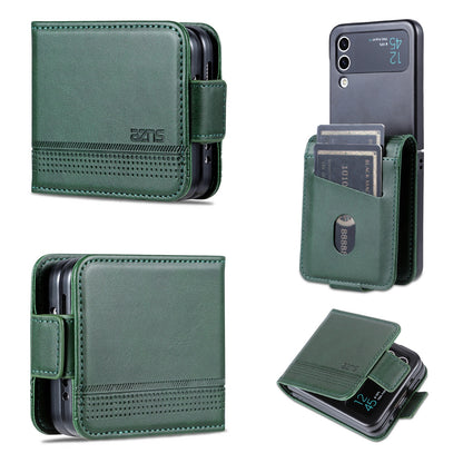 Samsung Galaxy Z Flip4 5G Leather Wallet Case with Card Holder & Magnetic Closure