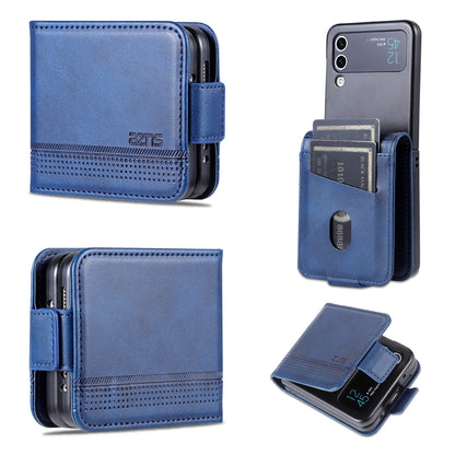 Samsung Galaxy Z Flip4 5G Leather Wallet Case with Card Holder & Magnetic Closure