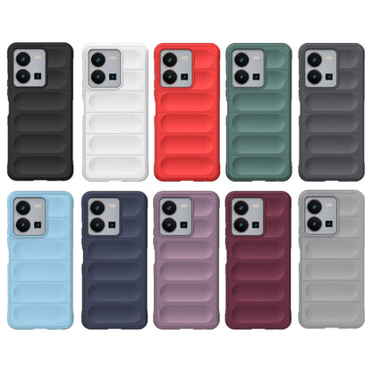 vivo Y35 4G Global Magic Shield TPU + Flannel Phone Case - Stylish, Durable, and Lightweight Protection