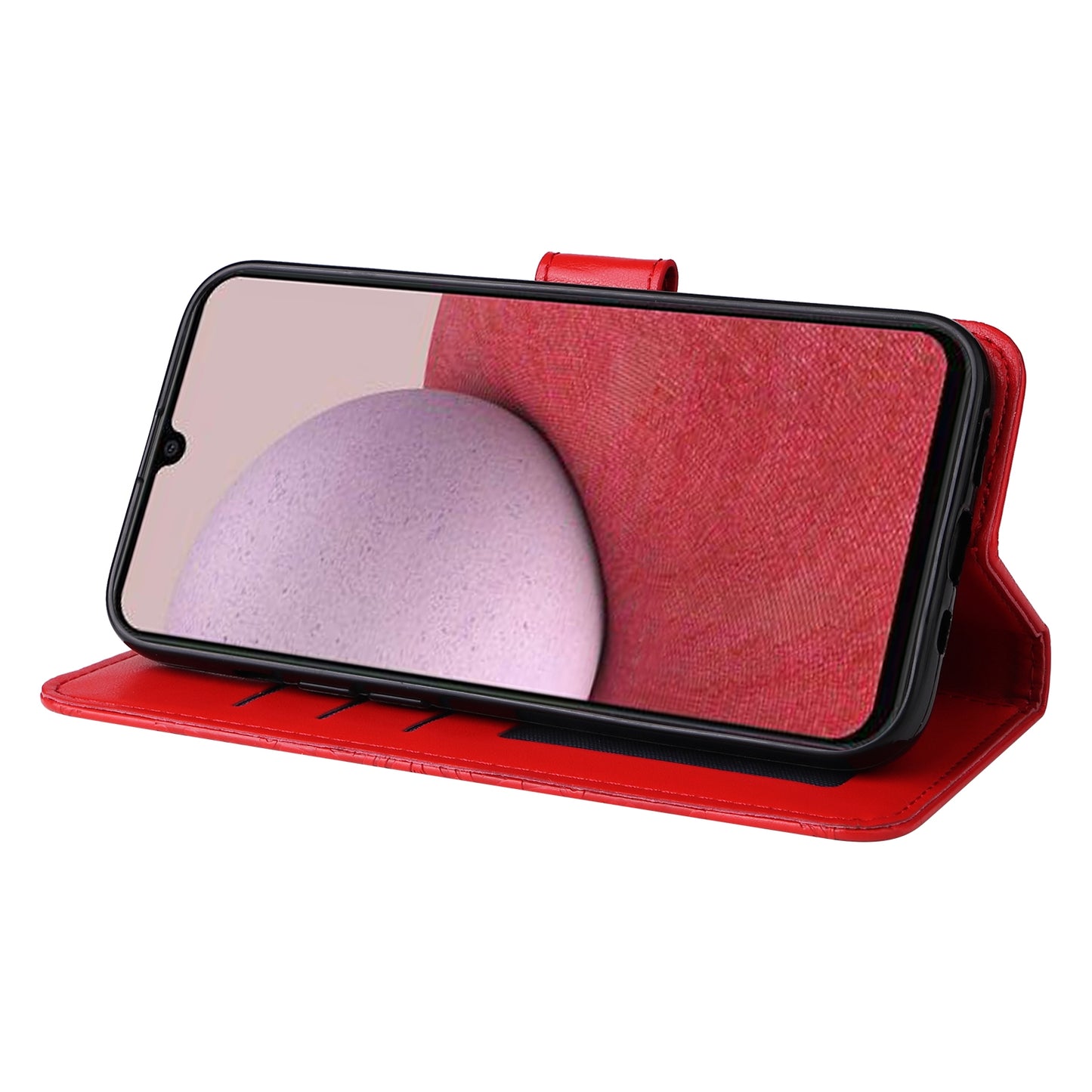 Samsung Galaxy A14 5G Sunflower Embossed Leather Wallet Phone Case with Kickstand and Card Holder