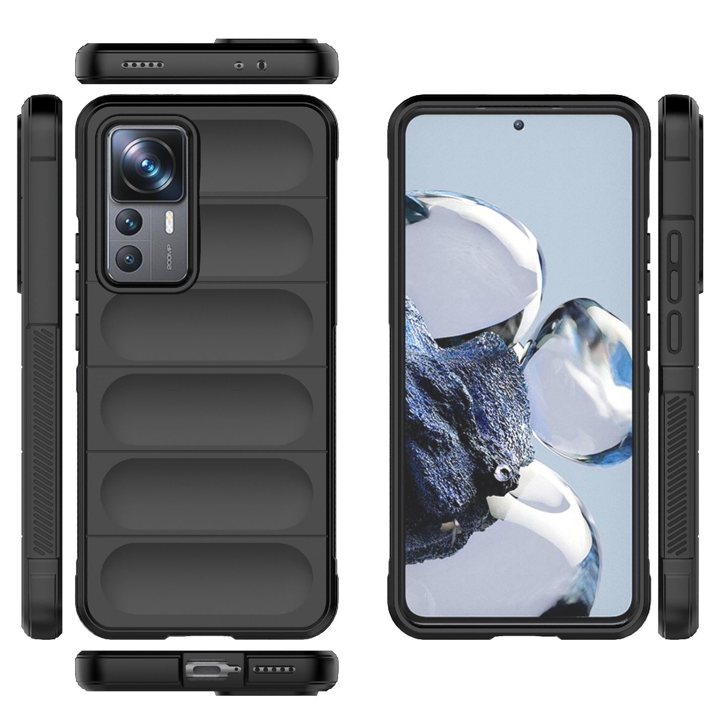 Xiaomi 12T Pro Magic Shield TPU + Flannel Phone Case - Stylish, Durable, and Lightweight Protection