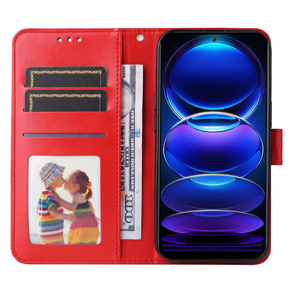Xiaomi Redmi Note 12 China Sunflower Embossed Leather Wallet Phone Case with Kickstand and Card Holder