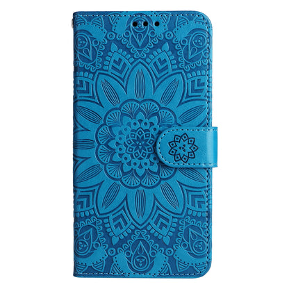 Xiaomi Redmi Note 12 Pro 5G Sunflower Embossed Leather Wallet Phone Case with Kickstand and Card Holder