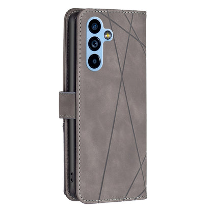 Samsung Galaxy A54 5G Rhombus Texture Leather Phone Case with Magnetic Buckle and Card Holder