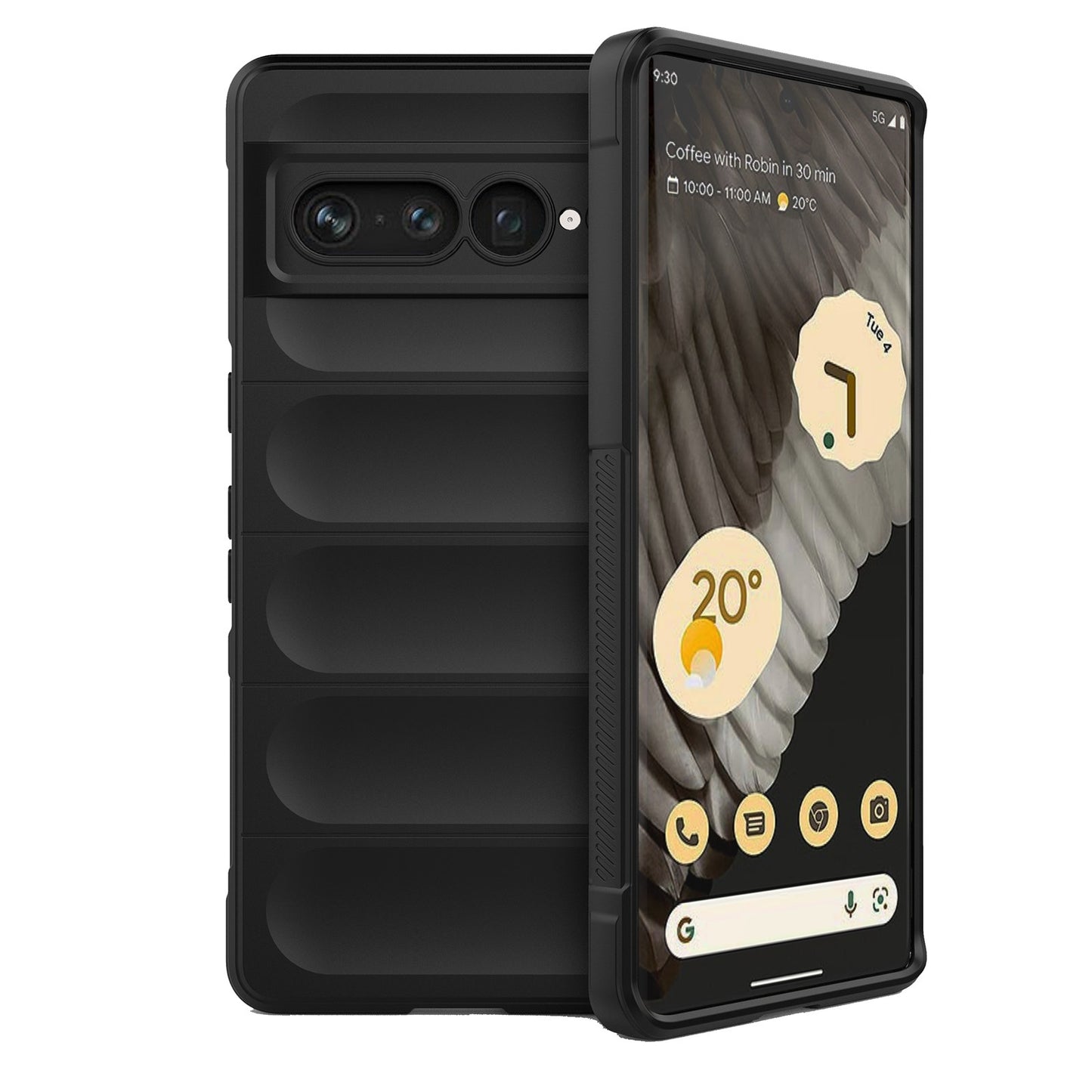 Google Pixel 7 Pro Magic Shield TPU + Flannel Phone Case - Stylish, Durable, and Lightweight Protection