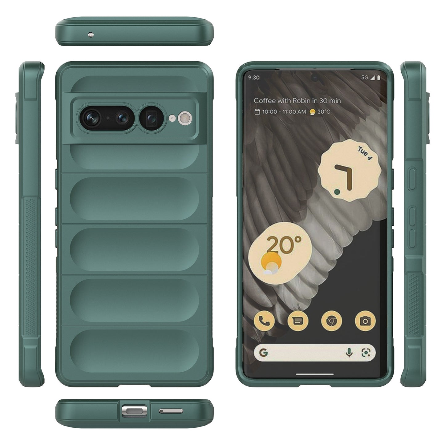 Google Pixel 7 Pro Magic Shield TPU + Flannel Phone Case - Stylish, Durable, and Lightweight Protection