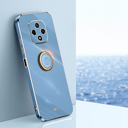 Huawei Nova 9Z 5G Tough TPU Phone Case with 6D Electroplate, Straight Edge Design, and Comfortable Ring Holder