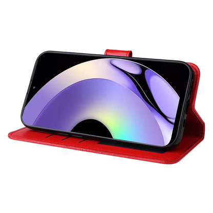 Realme 10 4G Global Sunflower Embossed Leather Wallet Phone Case with Kickstand and Card Holder