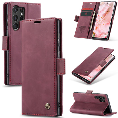 Samsung Galaxy S23 Ultra 5G Flip Leather Case - Card Holder & Wallet, Elegant Protection