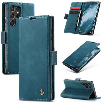 Samsung Galaxy S23 Ultra 5G Flip Leather Case - Card Holder & Wallet, Elegant Protection