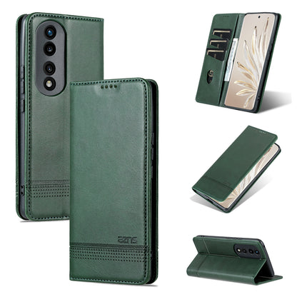 Honor 80 Leather Wallet Case with Card Holder & Magnetic Closure