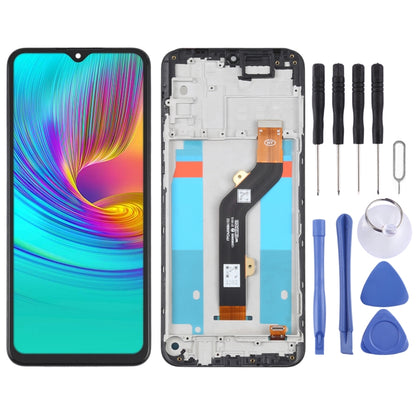 OEM Infinix Hot 9 Play X680 LCD Screen & Digitizer Full Assembly with Frame - Replacement Part