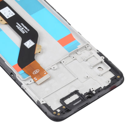 OEM Infinix Hot 9 Play X680 LCD Screen & Digitizer Full Assembly with Frame - Replacement Part