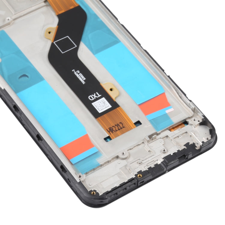 OEM Infinix Hot 10 X682B/X682C LCD Screen Digitizer Full Assembly with Frame - Replacement Part