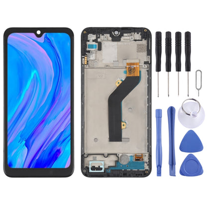 OEM LCD Screen Assembly with Frame for itel S15 - Replacement Digitizer Touch Screen