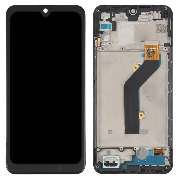 OEM LCD Screen Assembly with Frame for itel S15 - Replacement Digitizer Touch Screen