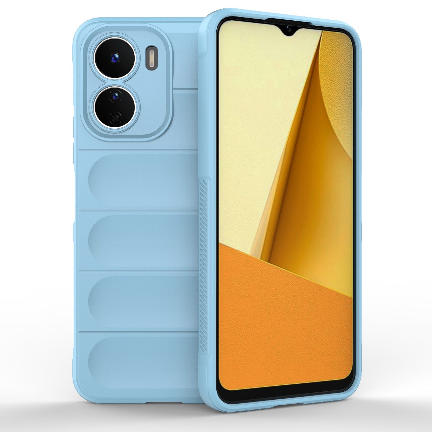 vivo Y16 4G Global Magic Shield TPU + Flannel Phone Case - Stylish, Durable, and Lightweight Protection