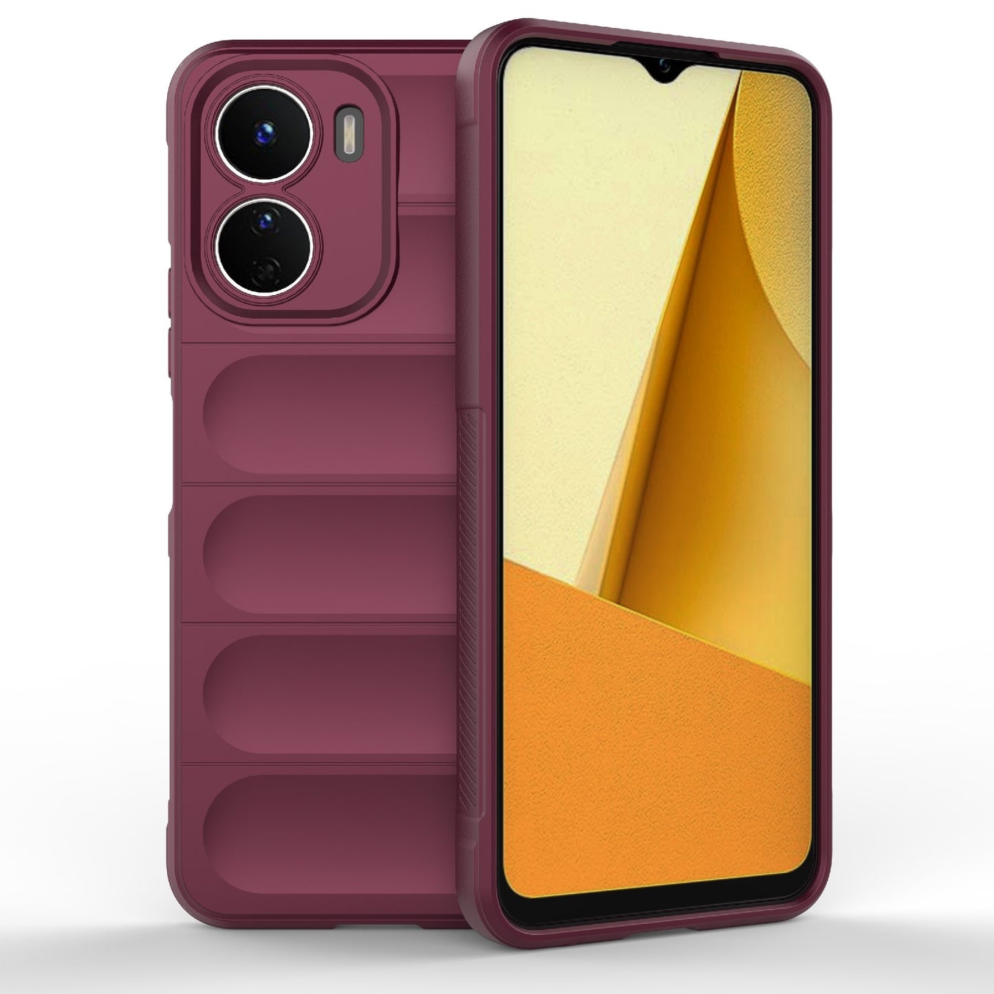 vivo Y16 4G Global Magic Shield TPU + Flannel Phone Case - Stylish, Durable, and Lightweight Protection