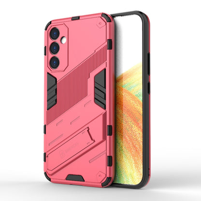 Samsung Galaxy A34 5G Shockproof Phone Case - Punk Armor 2-in-1 PC + TPU with Invisible Holder