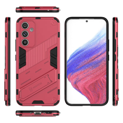 Samsung Galaxy A54 5G Shockproof Phone Case - Punk Armor 2-in-1 PC + TPU with Invisible Holder