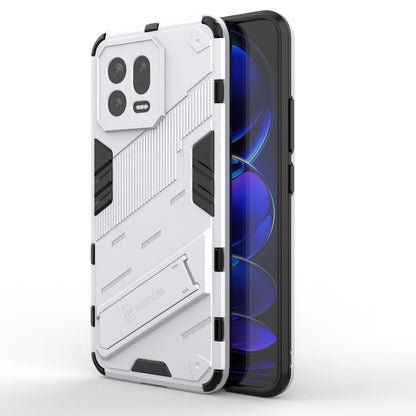 Xiaomi 13 Shockproof Phone Case - Punk Armor 2-in-1 PC + TPU with Invisible Holder