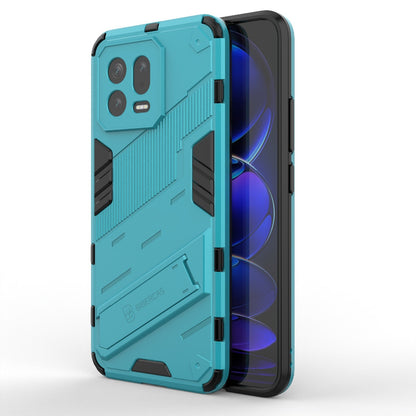 Xiaomi 13 Shockproof Phone Case - Punk Armor 2-in-1 PC + TPU with Invisible Holder