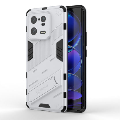 Xiaomi 13 Pro Shockproof Phone Case - Punk Armor 2-in-1 PC + TPU with Invisible Holder