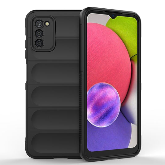 Samsung Galaxy A03s Magic Shield TPU + Flannel Phone Case - Stylish, Durable, and Lightweight Protection
