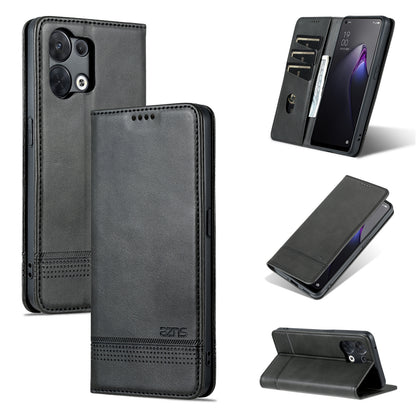 OPPO Reno9/Reno9 Pro Leather Wallet Case with Card Holder & Magnetic Closure