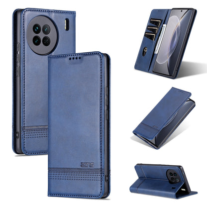 Vivo X90 Leather Wallet Case with Card Holder & Magnetic Closure