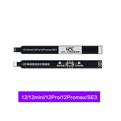i2C Battery Boot Strap Test Flex Cable for iPhone 12, 12 Pro, 12 Pro Max, 12 mini & SE3 - Flexible with Dual LED Guidance