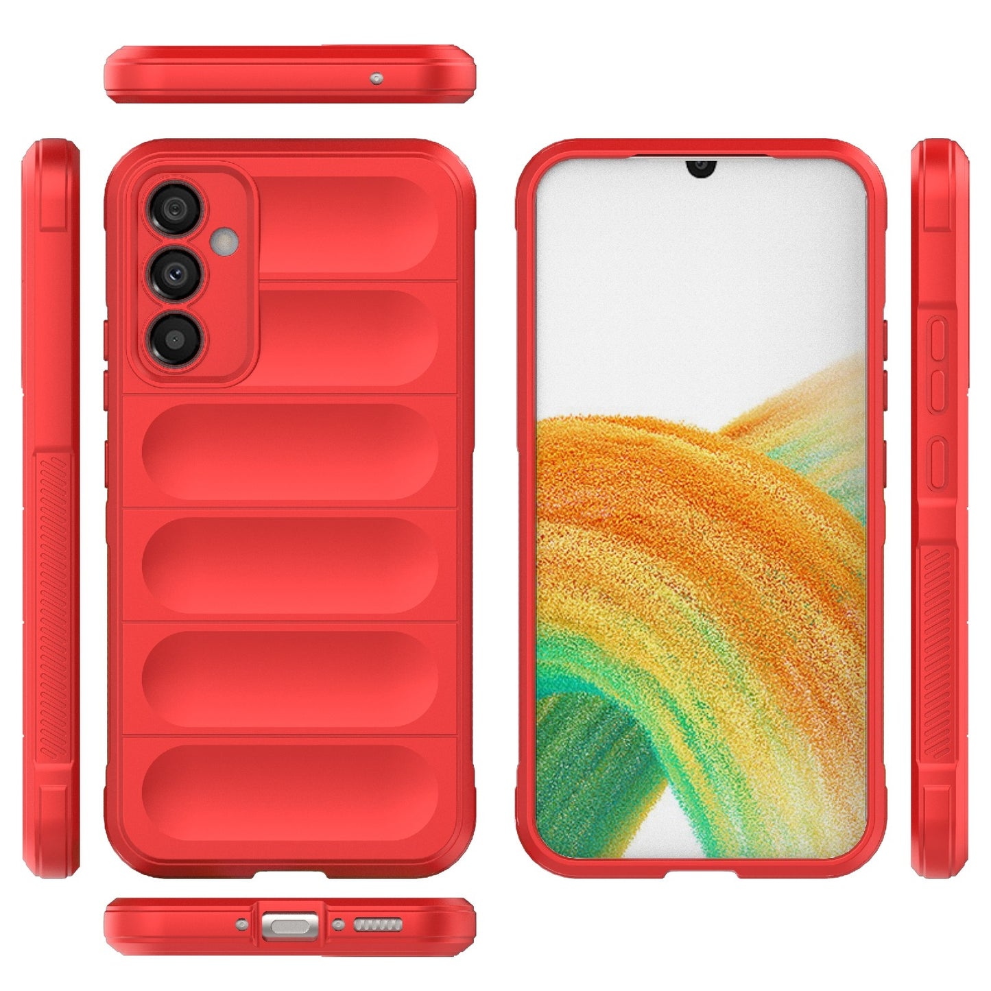 Samsung Galaxy A34 5G Magic Shield TPU + Flannel Phone Case - Stylish, Durable, and Lightweight Protection