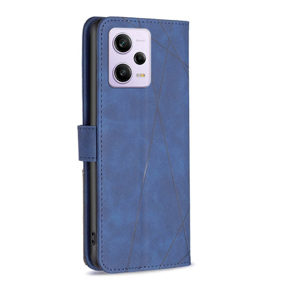 Xiaomi Redmi Note 12 Pro+ Global Rhombus Texture Leather Phone Case with Magnetic Buckle and Card Holder