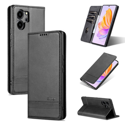 Honor 80 SE Leather Wallet Case with Card Holder & Magnetic Closure