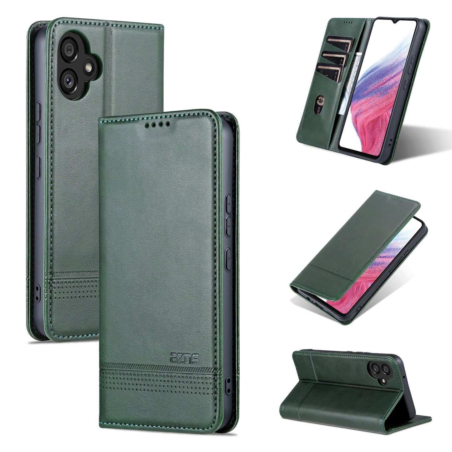 Samsung Galaxy A04e Leather Wallet Case with Card Holder & Magnetic Closure