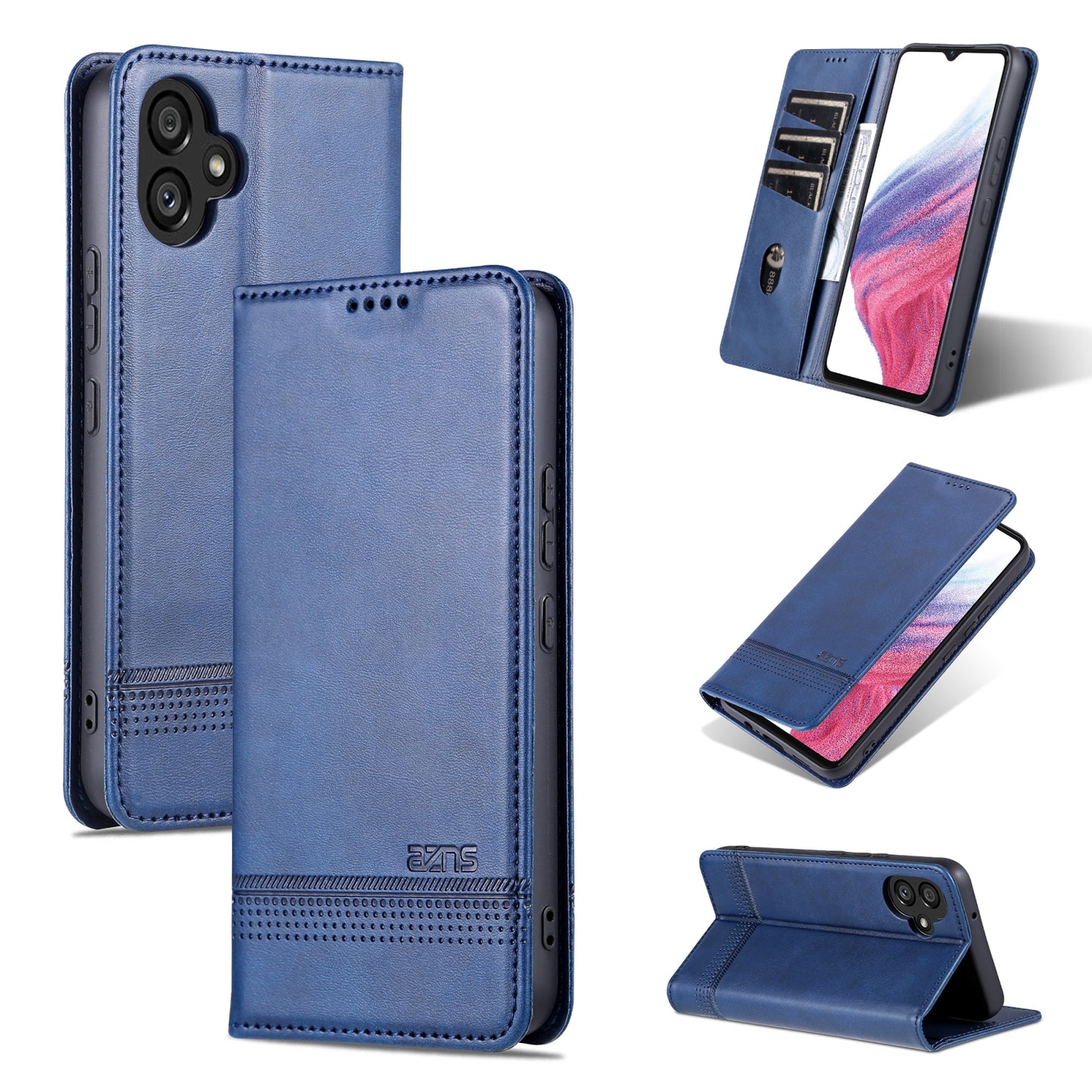 Samsung Galaxy A04e Leather Wallet Case with Card Holder & Magnetic Closure