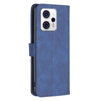 Motorola Moto G13 4G Rhombus Texture Leather Phone Case with Magnetic Buckle and Card Holder