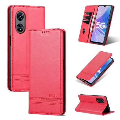 OPPO A58 5G/A58X/A78 Leather Wallet Case with Card Holder & Magnetic Closure