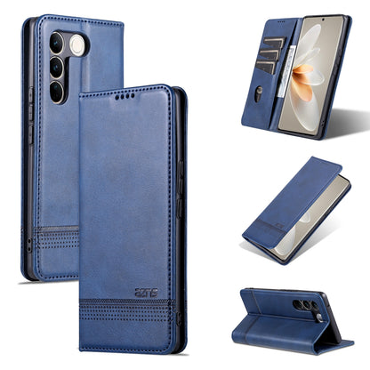 Vivo S16/S16 Pro Leather Wallet Case with Card Holder & Magnetic Closure